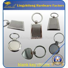 High Quality Metal Blank Keychain as Cheap Giveaway